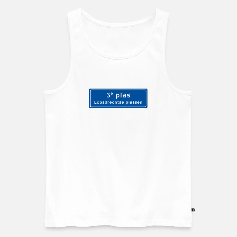 Loosdrechtse plassen 3rd plas - Männer Premium Bio Tank Top - Weiß