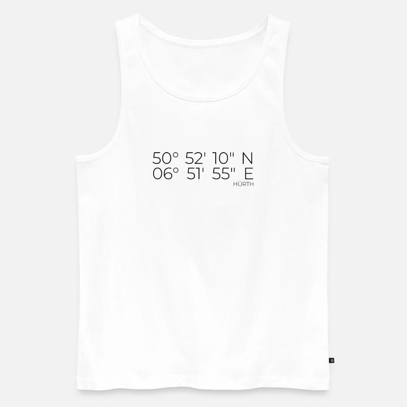Coordinates Hürth - Men's Premium Organic Tank Top - white