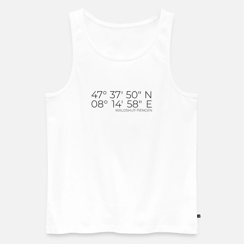Coordinates Waldshut-Tiengen - Men's Premium Organic Tank Top - white