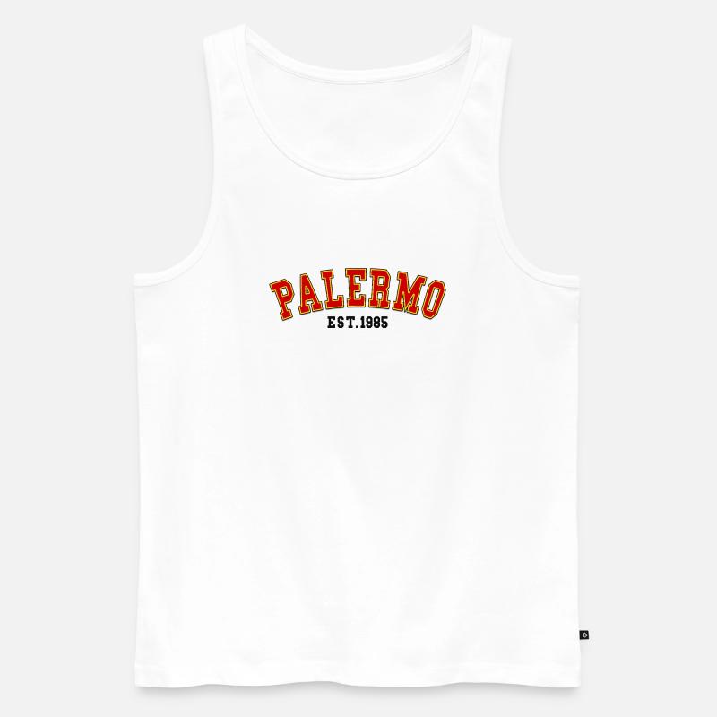 Palermo Est.1985 - Männer Premium Bio Tank Top - Weiß