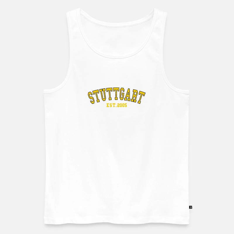 Stuttgart Est. 2005 - Männer Premium Bio Tank Top - Weiß