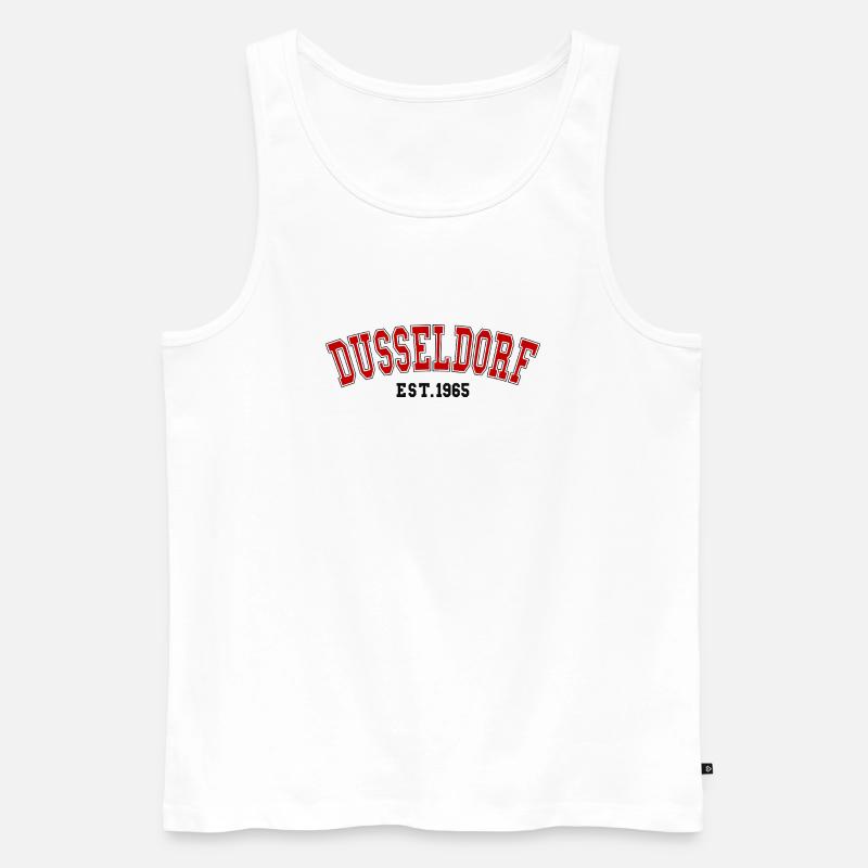 Düsseldorf Est. 1965 - Männer Premium Bio Tank Top - Weiß