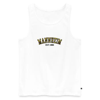 Mannheim Est 1965 - Men's Premium Organic Tank Top - white - Front - Michal (187cm)