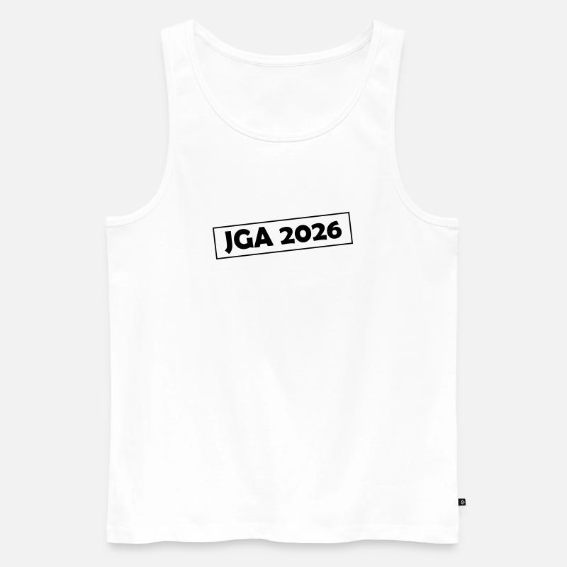 Jga 2026 - Männer Premium Bio Tank Top - Weiß