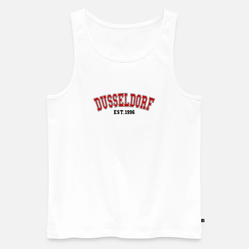 Düsseldorf gegründet 1996 - Männer Premium Bio Tank Top - Weiß