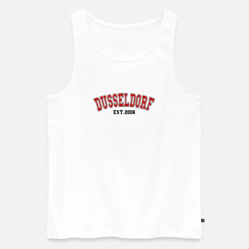 Düsseldorf Est. 2006 - Männer Premium Bio Tank Top - Weiß
