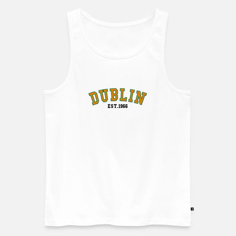 Dublin gegründet 1966 - Männer Premium Bio Tank Top - Weiß