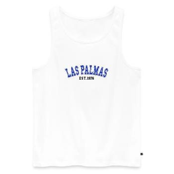 Las Palmas gegründet 1976 - Männer Premium Bio Tank Top - Weiß - Vorne - Michal (187cm)