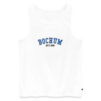Bochum Fondé en 1986 - Débardeur bio Premium Homme - blanc - Devant - Michal (187cm)