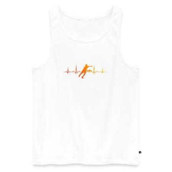 Pickleball Match Design for Pickleball Player Fans - Men's Premium Organic Tank Top - white - Front - AI Model Male 178 light (178cm)