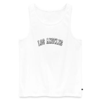 Chemise Los Angeles - Débardeur bio Premium Homme - blanc - Devant - Michal (187cm)