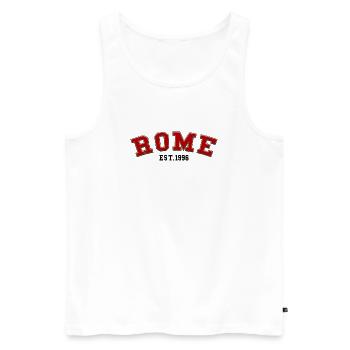 Rome fondée en 1996 - Débardeur bio Premium Homme - blanc - Devant - Michal (187cm)