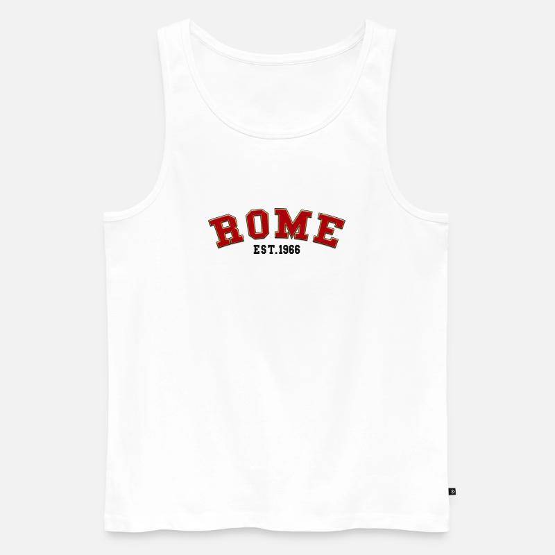 Rom gegründet 1966 - Männer Premium Bio Tank Top - Weiß