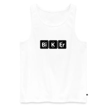 Bi K Er Biker - Männer Premium Bio Tank Top - Weiß - Vorne - AI Model Male 178 light (178cm)