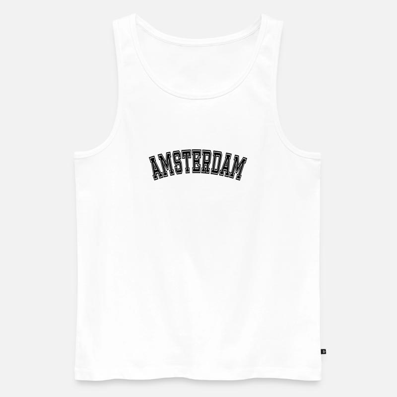 Conception AMSTERDAM - Débardeur bio Premium Homme - blanc