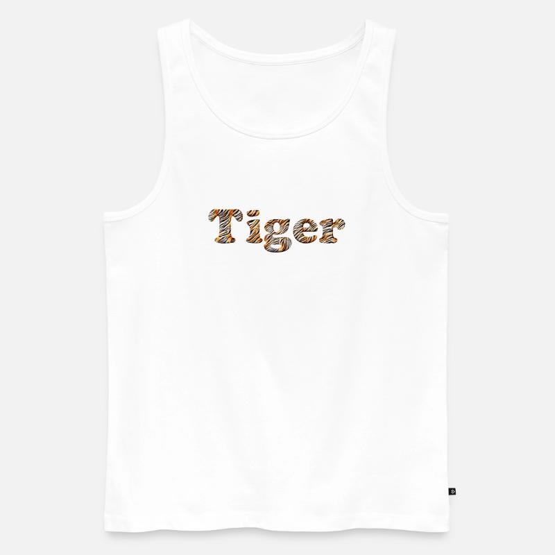 Der Tiger in Dir... - Männer Premium Bio Tank Top - Weiß