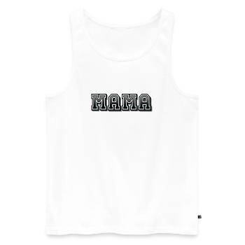 MAMA - Männer Premium Bio Tank Top - Weiß - Vorne - Michal (187cm)