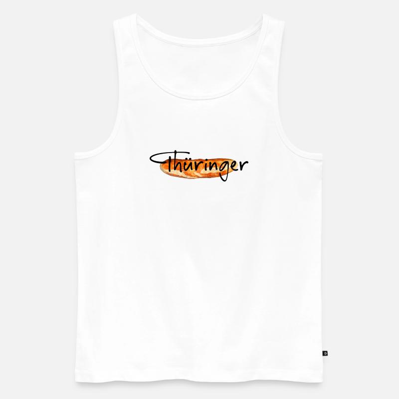 Thüringen Bratwurst - Männer Premium Bio Tank Top - Weiß