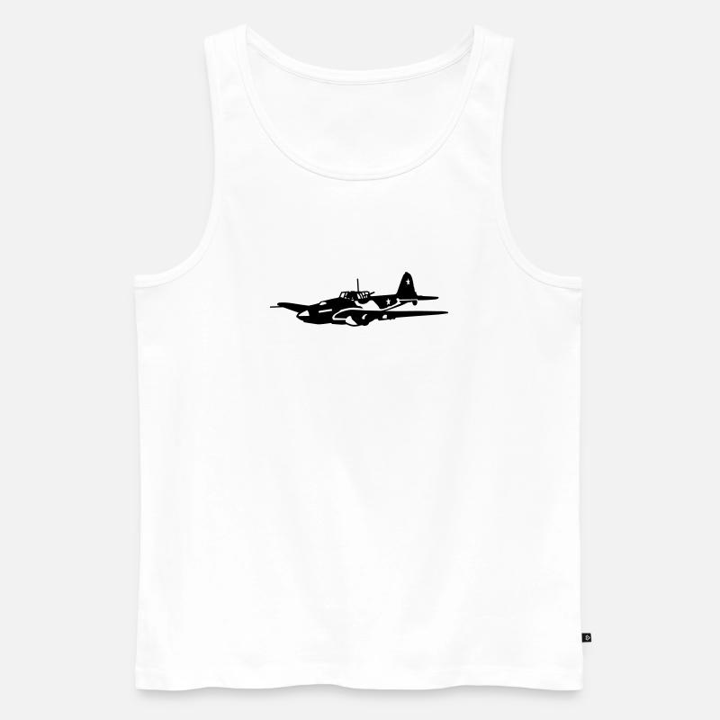 IL-2 - Männer Premium Bio Tank Top - Weiß