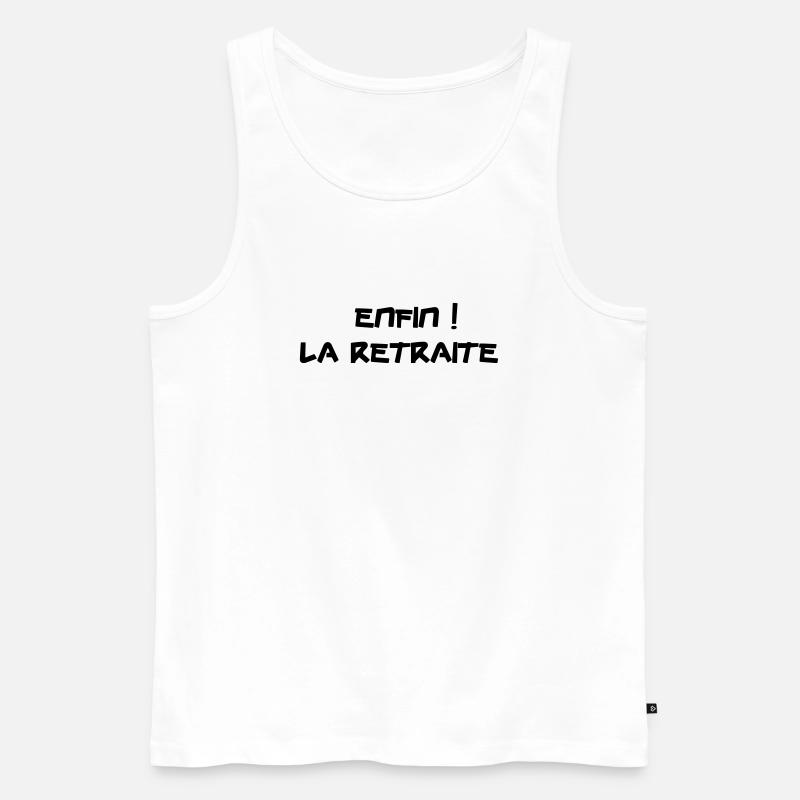 Endlich! Ruhestand - Männer Premium Bio Tank Top - Weiß