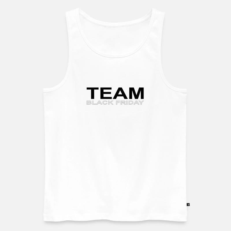 Team Black Friday - Männer Premium Bio Tank Top - Weiß