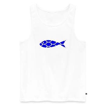 anniversary. Anniversary Decade. humor. funny - Men's Premium Organic Tank Top - white - Front - Michal (187cm)
