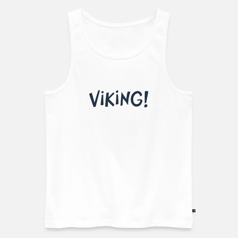 Viking Cree Grober Tippfehler - Männer Premium Bio Tank Top - Weiß