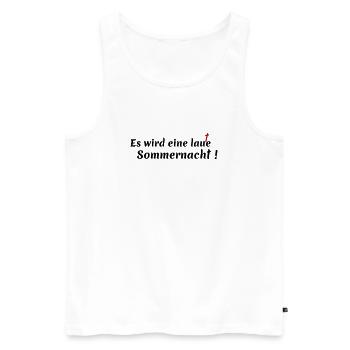 noisy summer night - Men's Premium Organic Tank Top - white - Front - Michal (187cm)