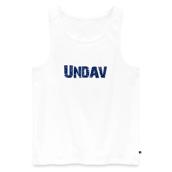 UNDAV German Soccer Star - Männer Premium Bio Tank Top - Weiß - Vorne - Michal (187cm)