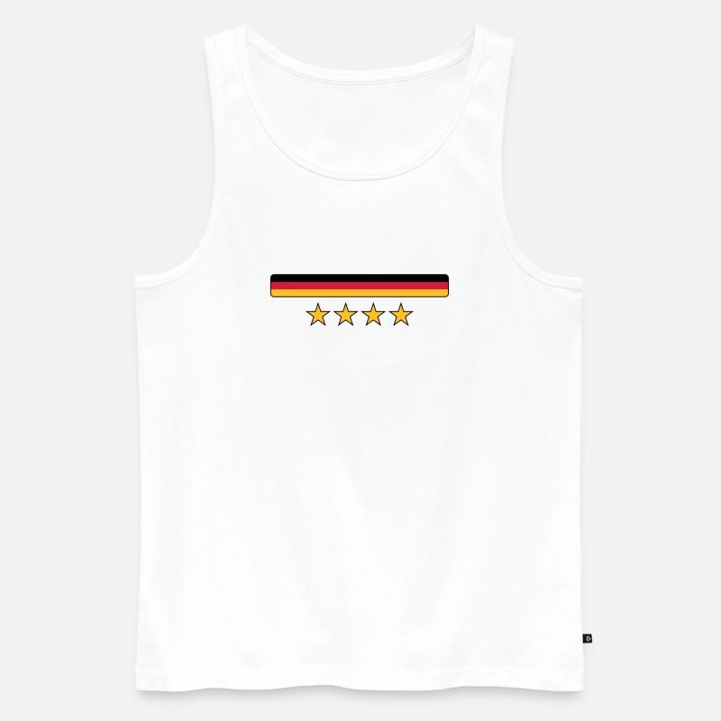 Deutschland - Männer Premium Bio Tank Top - Weiß