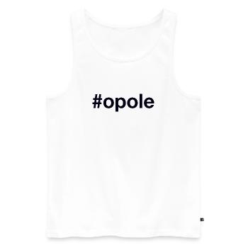 Opole Polska, Poland - Men's Premium Organic Tank Top - white - Front - Michal (187cm)
