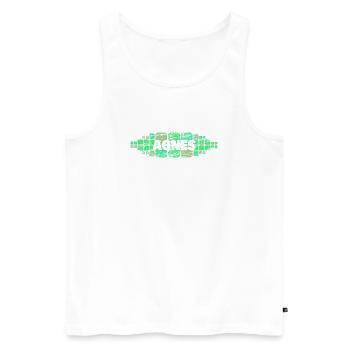 Mama Agnes - Men's Premium Organic Tank Top - white - Front - AI Model Male 178 light (178cm)