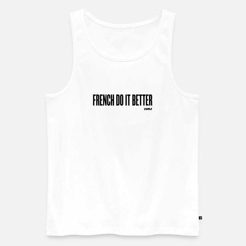 french do it better - Männer Premium Bio Tank Top - Weiß