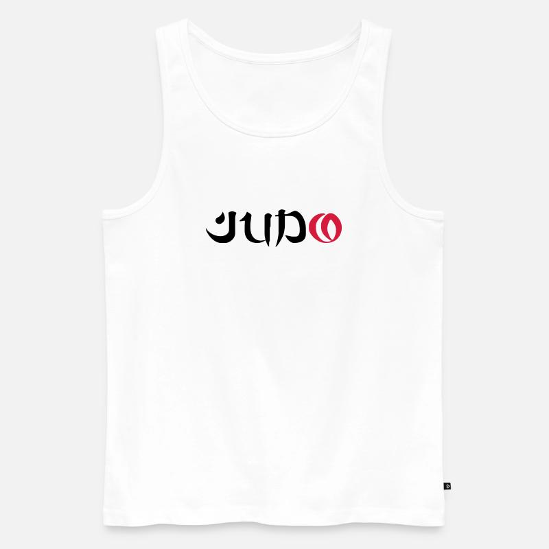 Judo - Männer Premium Bio Tank Top - Weiß