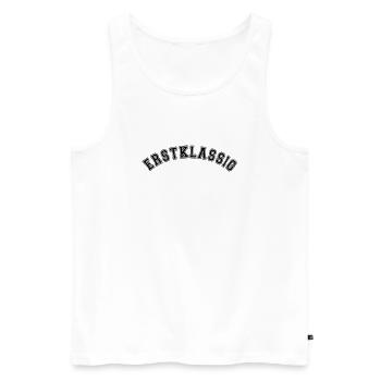 Erstklassig Einschulung, Schulstart, schulkind - Männer Premium Bio Tank Top - Weiß - Vorne - Michal (187cm)