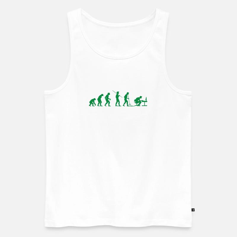 Programmierer Evolution Informatiker Entwickler - Männer Premium Bio Tank Top - Weiß