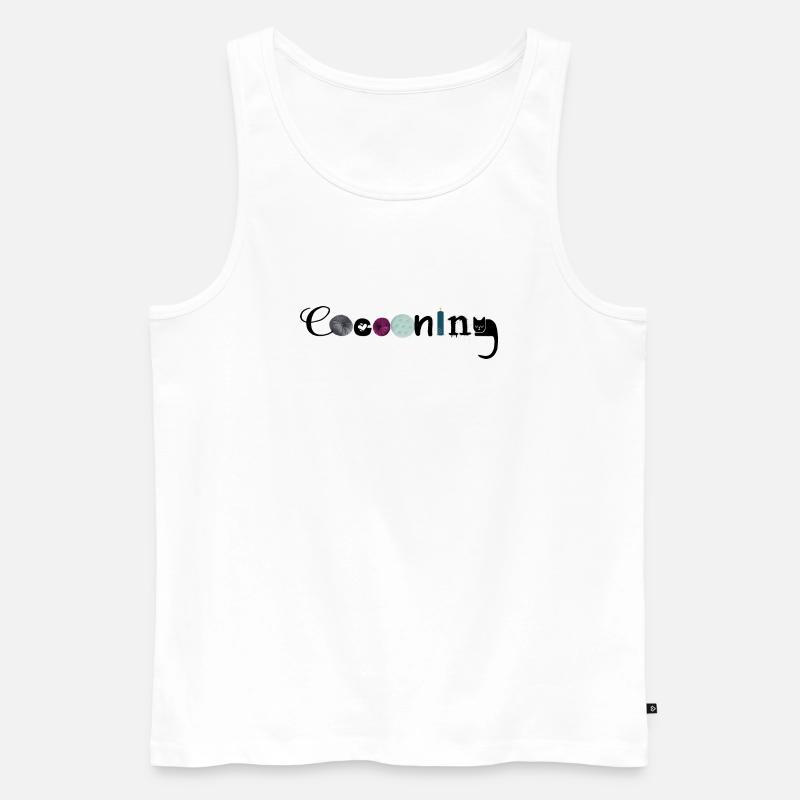 Verzärtelnd - Männer Premium Bio Tank Top - Weiß