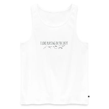 I Like Playing In The Dirt - Gardening - Men's Premium Organic Tank Top - white - Front - Michal (187cm)