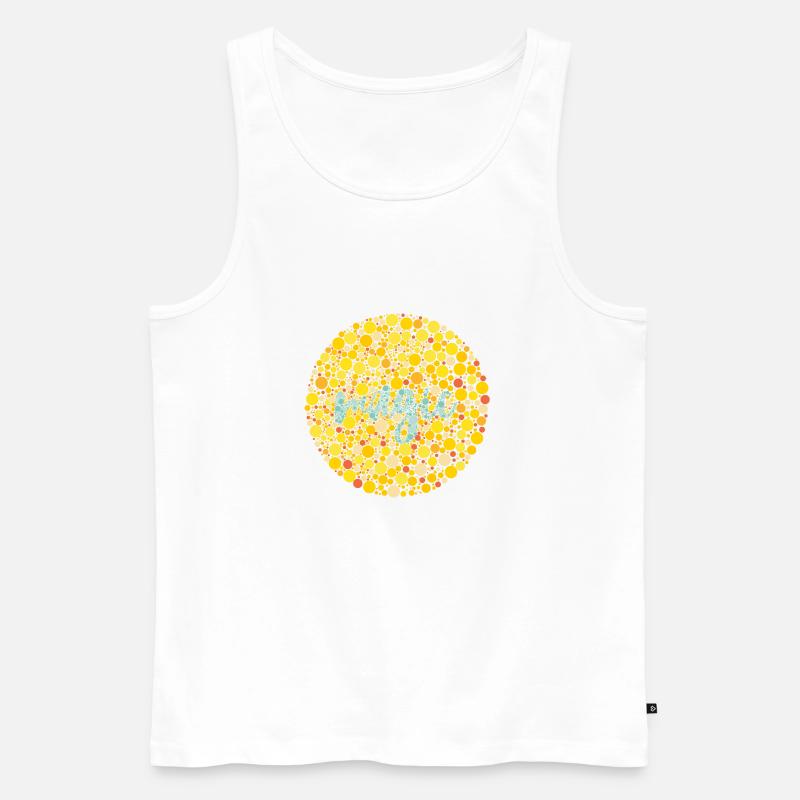 Magic Sehtest - Männer Premium Bio Tank Top - Weiß
