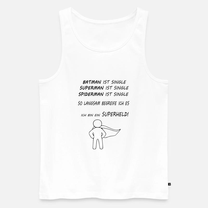 Ich bin ein Superheld! - Männer Premium Bio Tank Top - Weiß