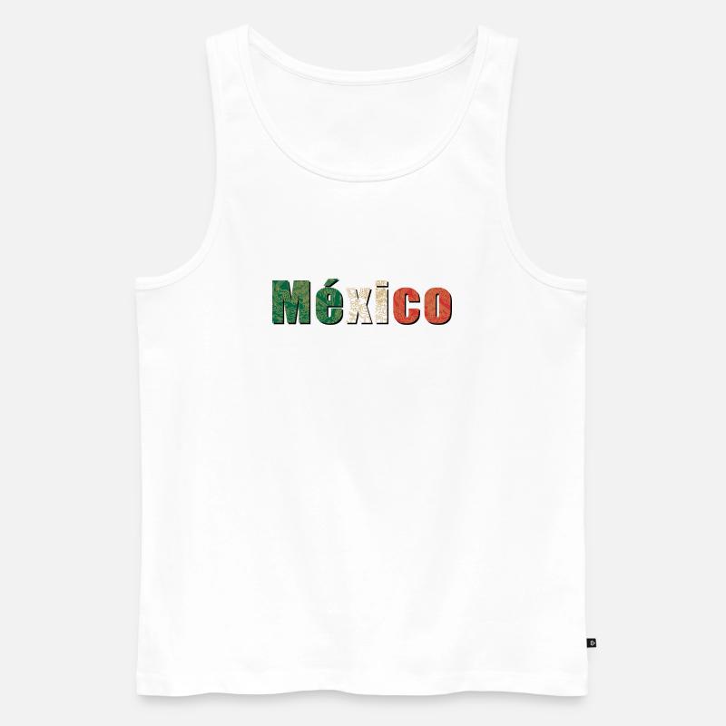 México - Männer Premium Bio Tank Top - Weiß