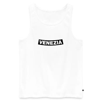 Venezia Chapter Element 1C (JGA MC-Rocker-Style) - Men's Premium Organic Tank Top - white - Front - AI Model Male 178 light (178cm)
