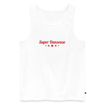 Super Dancer - Dance - Men's Premium Organic Tank Top - white - Front - AI Model Male 178 light (178cm)