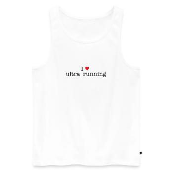 J’adore Ultra Running - Débardeur bio Premium Homme - blanc - Devant - Michal (187cm)