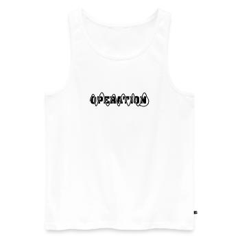 Operation, wenn die Wunde vernäht ist - Männer Premium Bio Tank Top - Weiß - Vorne - AI Model Male 178 light (178cm)