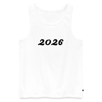 2026 - Débardeur bio Premium Homme - blanc - Devant - Michal (187cm)