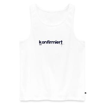 Confirmation 2026 – Gift I Modern Shirt - Men's Premium Organic Tank Top - white - Front - AI Model Male 178 light (178cm)