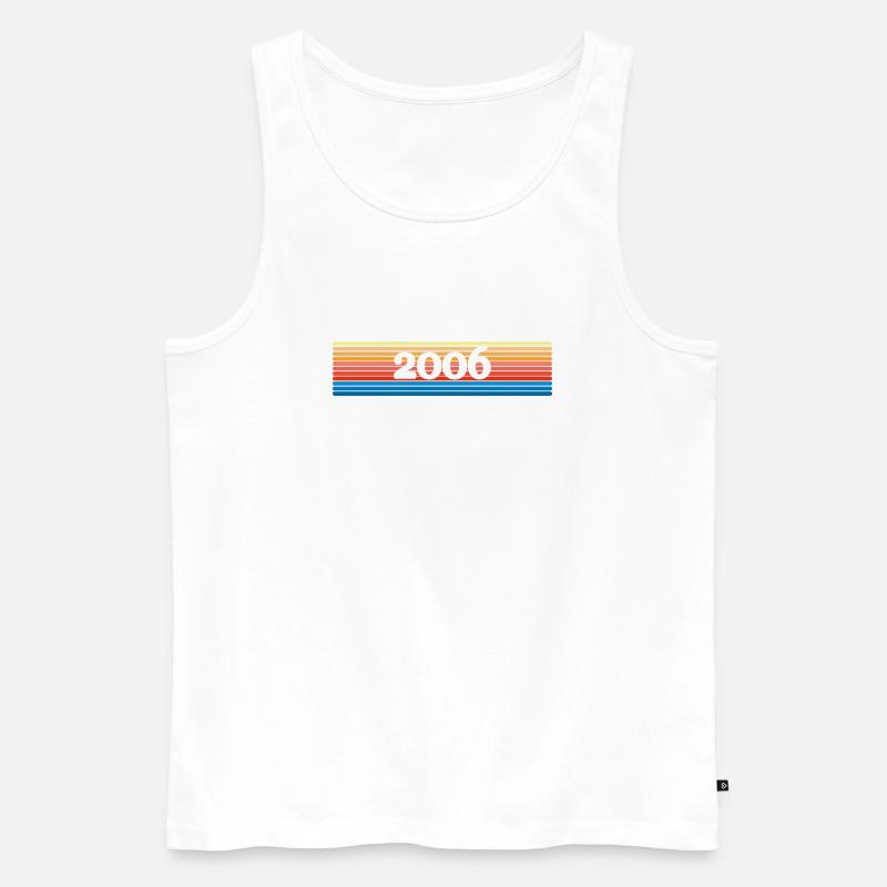 Regenbogen 2006 - Männer Premium Bio Tank Top - Weiß
