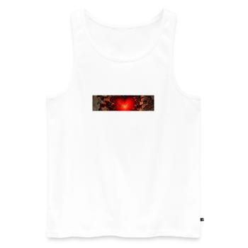 Love_Wins_2400x600 - Männer Premium Bio Tank Top - Weiß - Vorne - Michal (187cm)