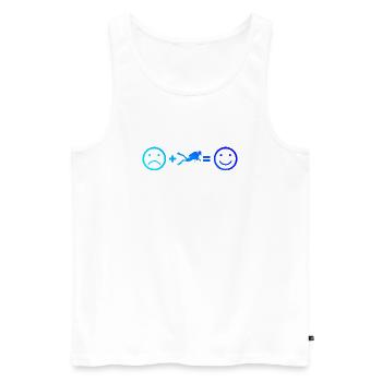 Scuba Diving Gift Idea for Underwater Adventures - Men's Premium Organic Tank Top - white - Front - Michal (187cm)